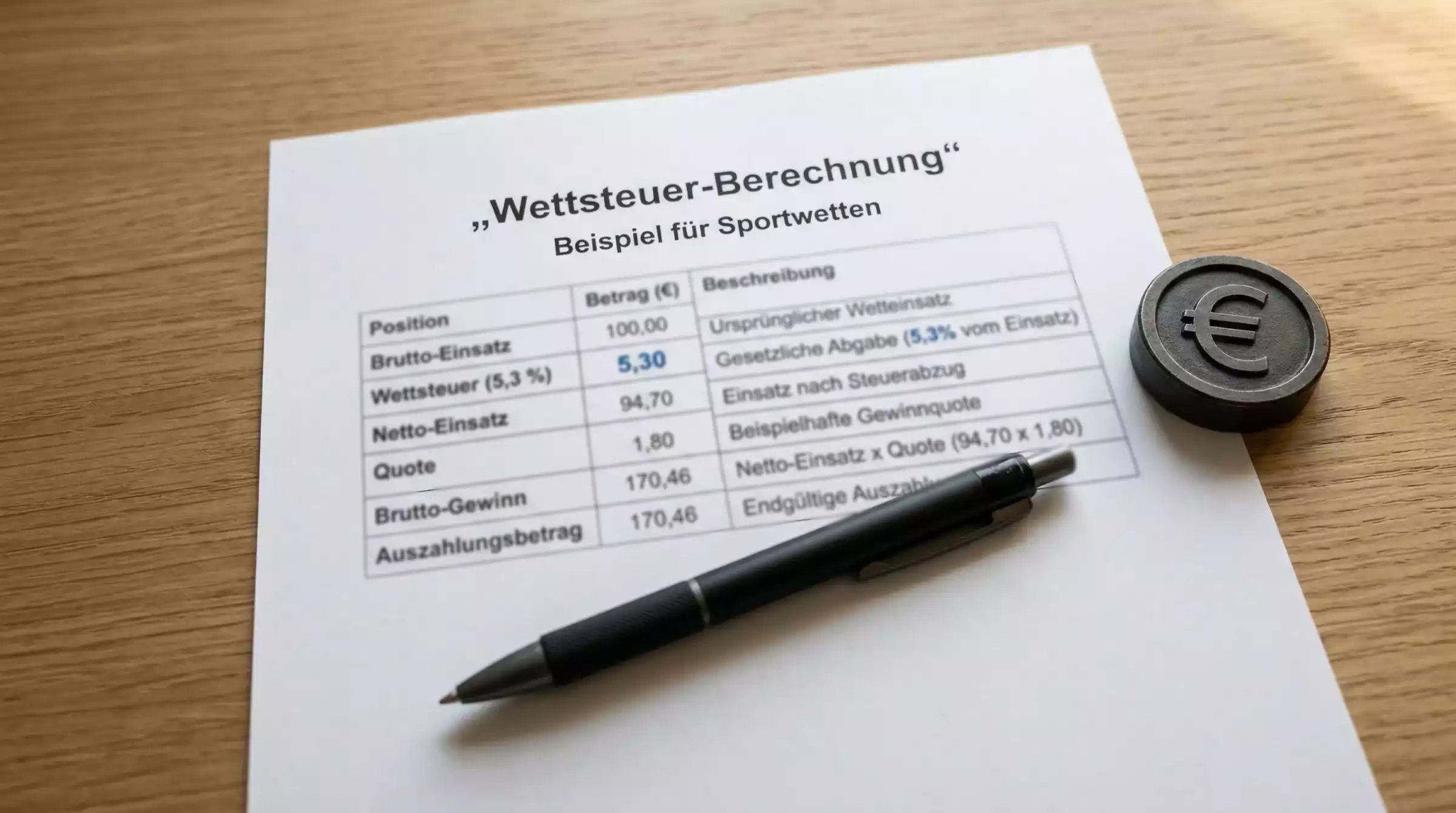 wettsteuer fussball berechnung